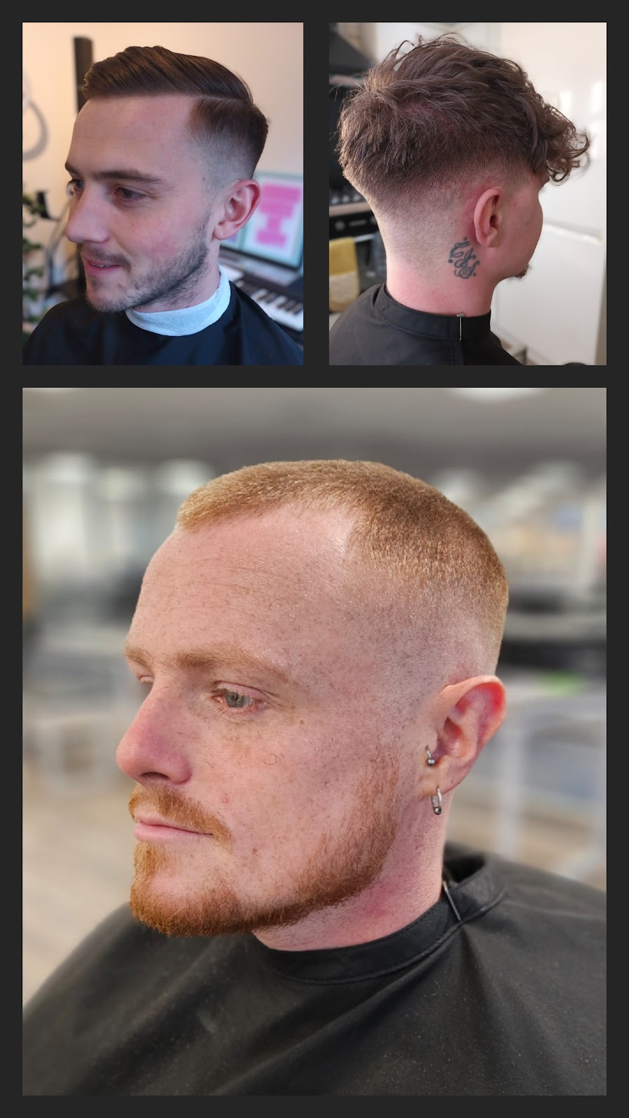 Finished fade and styled haircut by Rich