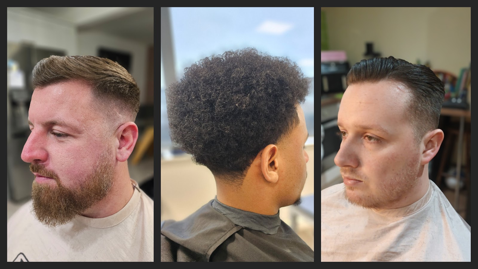 Finished haircut and beard work by Rich